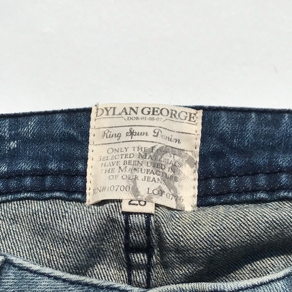 Y2K Jeans Low Rise Tie Dye Skinny Ankle Zip Blue - Picture 10 of 13